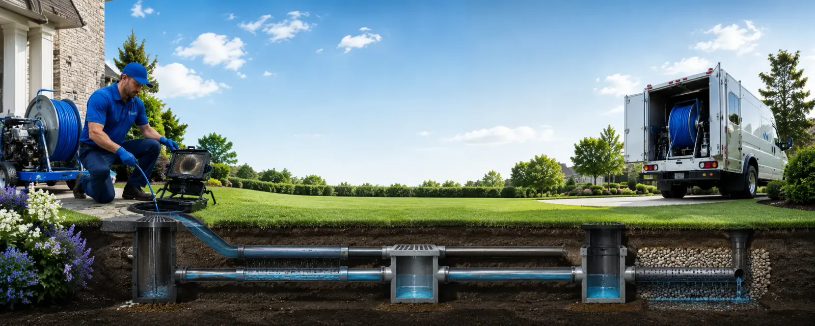 Outdoor drain cleaning information for Breezy Point, NY